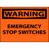 Machine Labels - Warning Emergency Stop Switches