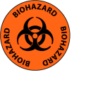Walk On Floor Sign - Biohazard
