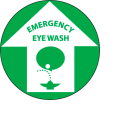Walk On Floor Sign - Emergency Eye Wash