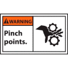 Graphic Machine Labels - Warning Pinch Points