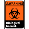 Warning Sign 10x7 Vinyl - Biological Hazard