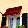 Awntech NO43-6B Spear Arm Awning 6-3/8'W x 4-11/16'H x 3'D Burgundy