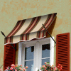 Awntech NO21-8BRTER, Spear Arm Awning 8-3/8'W x 2-9/16'H x 1-5/16'D Brown/Terra Cotta