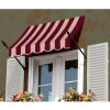 Awntech NO43-6BT Spear Arm Awning 6-3/8'W x 4-11/16'H x 3'D Burgundy/Tan