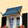 Awntech NO43-10DB Spear Arm Awning 10-3/8'W x 4-11/16'H x 2-11/16'D Dusty Blue
