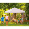 10x10 Slant Leg Pop Up Canopy - White Cover