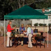 10x10 Straight Leg Pop Up Canopy - Green Cover