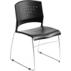 Boss Plastic Stacking Chair - Black