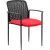 Boss Stackable Mesh Guest Chair - Red