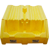 ENPAC® Poly-Racker Double Drum Rack for 55 Gallon Drums - Yellow