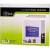 Nu-Dell Horizontal Wall Sign Holder 5/16" x 11-1/8" Clear