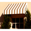 Awntech CN43-8WLTER, Window/Entry Awning 8' 4-1/2"W x 3'D x 4' 8"H White/Linen/Terra Cotta