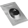 Oatey 11832 1/2" - 1" Aluminum No-Calk Roof Flashing - Solar 12-1/2"L x 9"W Base - Pkg Qty 12