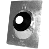 Oatey 11871 1-1/2" - 3" Galvanized All-Flash 11"L x 14-1/2"W Base - Pkg Qty 12