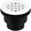 Oatey 42045 2" 2-part PVC Solvent Weld Shower Drain w/ Stainless Steel Strainer - Pkg Qty 12