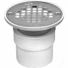 Oatey 42235 2" - 3" PVC Drain with Round Stainless Steel Screw-Tite Strainer - Pkg Qty 20