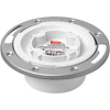 Oatey 43559 3" or 4" PVC Easy Tap Closet Flange with Metal Ring - Pkg Qty 12