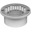 Oatey 43583 3" Or 4" PVC General Purpose Drain with 5" Stainless Steel Screw-Tite Strainer - Pkg Qty 12