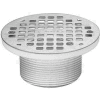 Oatey 72070 5" Round Nickel Grate & Square Ring & Plastic Barrel