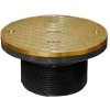 Oatey 74130 Plastic Barrel Cleanout 6" IPS Adjustable Barrel & 6" Round Brass Cover & Ring