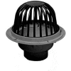 Oatey 78042 2" PVC Roof Drain with Cast Iron Dome & Dam Collar