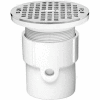 Oatey 82059 4" ABS Hub Base General Purpose Drain with 5" Nickel Grate