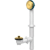 Dearborn Brass A8227 Plastic Tubular Uni-Lift Bath Waste Full Kit Black Uni-Lift Stopper Chr Finish - Pkg Qty 10
