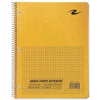 Roaring Spring® 3-Hole Punched Quad Notebook, 8-1/2" x 11", Brown Kraft Cover, 80 Sheets/Pad