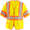 OccuNomix Class 3 Classic Mesh Half Sleeve Vest, Class 3, Hi-Vis Yellow, 3XL, LUX-HSCLC3Z-Y3X