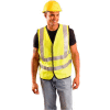 OccuNomix Premium Flame Resistant Solid Vest, Class 2, Hi-Vis Yellow, Class 2, 5XL, LUX-SSFG/FR-Y5X