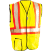 OccuNomix Premium Solid Two-Tone Vest, Class 2, Hi-Vis Yellow, 2XL, LUX-SSG2T-Y2X