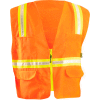 OccuNomix Contractor Surveyors Vest Hi-Vis Orange, 4XL, LUX-XTRANS-O4X