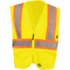 Occunomix TSE-IM2TZ-Y3X Self Extinguishing Standard Vest, Class 2, Two Tone, Yellow/Orange, 3XL