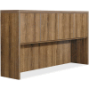Lorell® Hutch - 70.9" x 14.8" x 36.5" - Walnut - Chateau Series