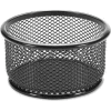 Lorell® Mesh Paper Clip Holder 3-3/4" x 3-3/4" Black