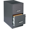 Lorell® 22" Deep 2-Drawer File Cabinet, Metallic Charcoal