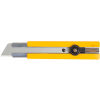 OLFA&#174; H-1 Rubber Inset Grip Ratchet-Lock Utility Knife - Yellow