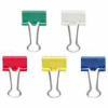 Officemate® Binder Clips, Small, 3/4" Width, 3/8" Capacity, Assorted Colors, 36/Pack