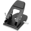 Officemate® Heavy-Duty Two-Hole Punch, 50 Sheet Capacity, Black