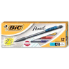 Bic® Mechanical Pencil, Non-Refillable, 0.5mm, Clear Barrel, Dozen