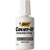 BIC® Cover-It Correction Fluid, 20 ml Bottle, White, 12/Pack