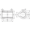 IGUS OJUI-01-16 DryLin R Open Linear Polymer Bearing with Shell - 1"Dia. Shaft