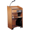 Floor Sound Podium / Lectern - Medium Oak