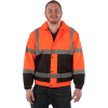 Utility Pro Hi-Vis Bomber Jacket, ANSI Class 3, 2XL, Orange/Black