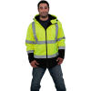 ANSI Class 3 Fleece Lined Soft Shell, Yellow/Black, L, UHV773-Y-L
