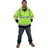 ANSI Class 3 Rain Jacket, Yellow/Black, L, UHV822-Y-L
