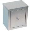 Omnimed® Stainless Steel Mini Double Door Narcotic Cabinet, 8"W x 5-5/8"D x 9"H