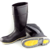 Dunlop Men's Boot, 16" Flex 3 Black Plain Toe, PVC, Size 5