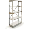 Excalibur Stockroom Shelving, SM5124872, 48"W X 12"D X 72"H, Galvanized/Galvanized, 5-Shelf-Starter