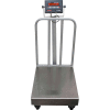 Optima 915 Series NTEP Bench Digital Scale w/ LCD Display & Backrail Wheels 500lb x 0.1lb 24" x 18"